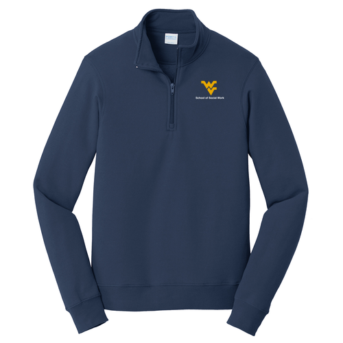 Port & Company Fan Favorite Fleece Quarter Zip -- Team Navy