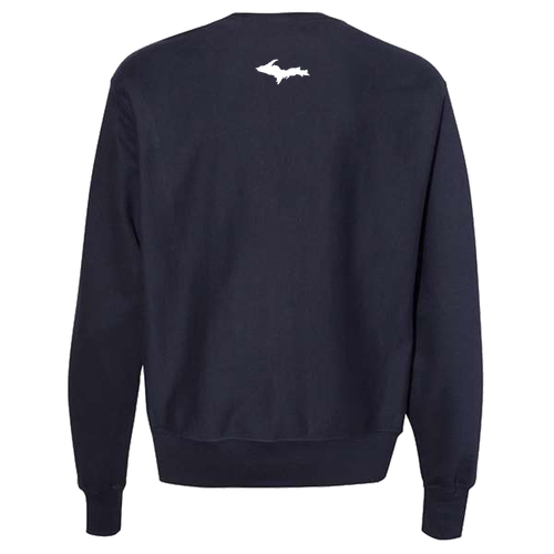 Champion Reverse Weave Crewneck Sweatshirt -- Navy