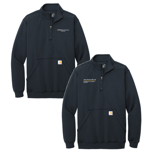 Carhartt Midweight 1/4-Zip Mock Neck Sweatshirt -- New Navy