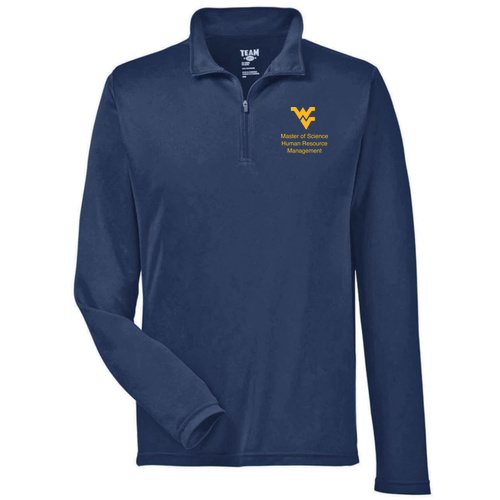 Masters of Science Human Resource Management: Team 365 Men's Zone Performance Quarter Zip -- Sport Dark Navy