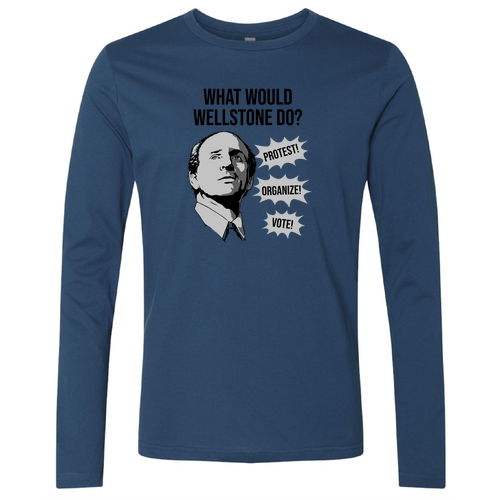 Next Level Apparel Premium Fitted Long Sleeve Crew -- Cool Blue