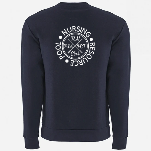 Next Level Soft Santa Barbara Pocket Crewneck Sweatshirt -- Midnight Navy