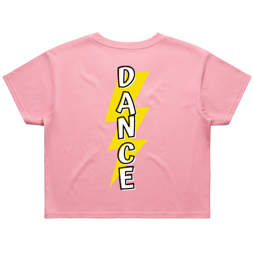 Dance Ladies AS Colour Crop Tee -- Bubblegum