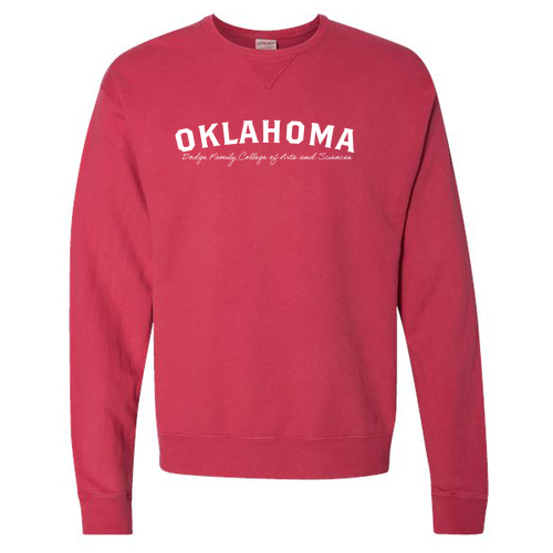 ComfortWash Unisex Crew Sweatshirt -- Crimson Fall