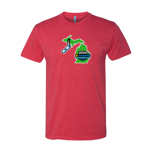 Mens/Unisex Next Level Soft Fitted CVC Tee -- Red