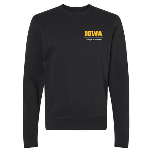 Adult/Gerontological J. America BTB Fleece Crew -- Black