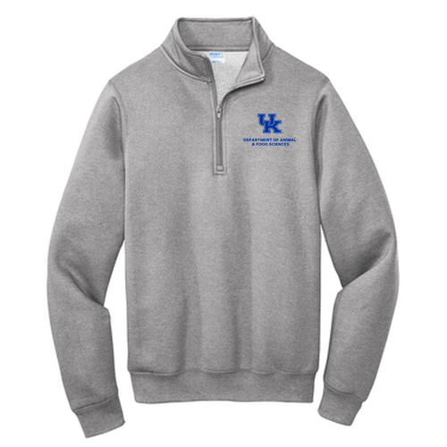 Port and Company Core Fleece Quarter-Zip Pullover Sweatshirt -- Athletic Heather