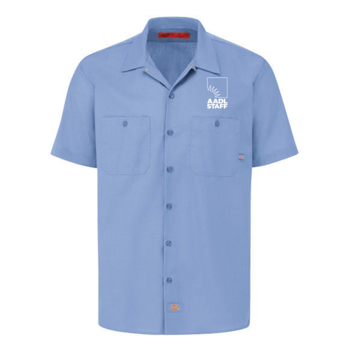 Regular Dickies Industrial Short Sleeve Work Shirt -- Light Blue