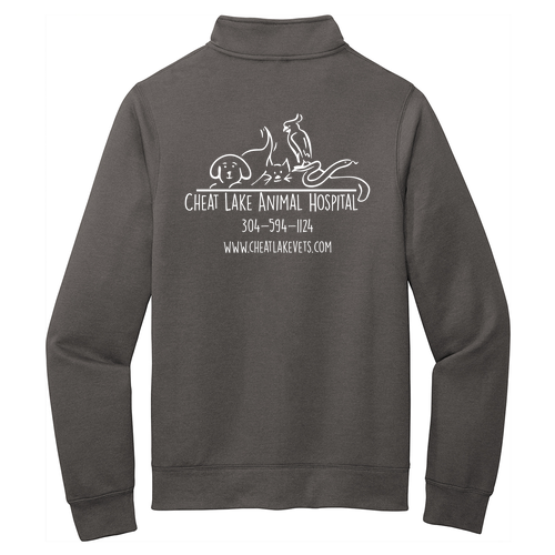 Port and Company Core Fleece Cadet Full-Zip Sweatshirt -- Charcoal