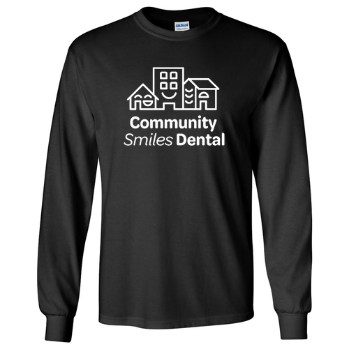 Gildan Ultra Cotton Longsleeve Basic T-Shirt -- Black