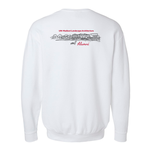 Comfort Colors Unisex Garment-Dyed Lightweight Fleece Crewneck Sweatshirt -- White