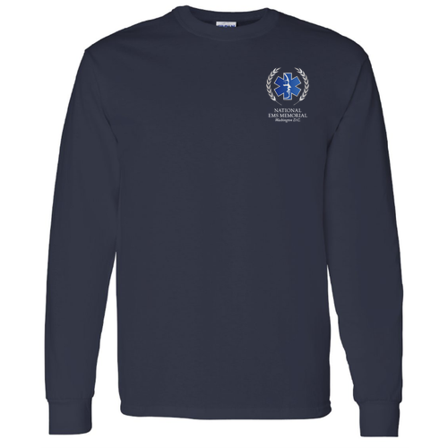 National EMS Memorial Unisex Long-Sleeve Tee Navy