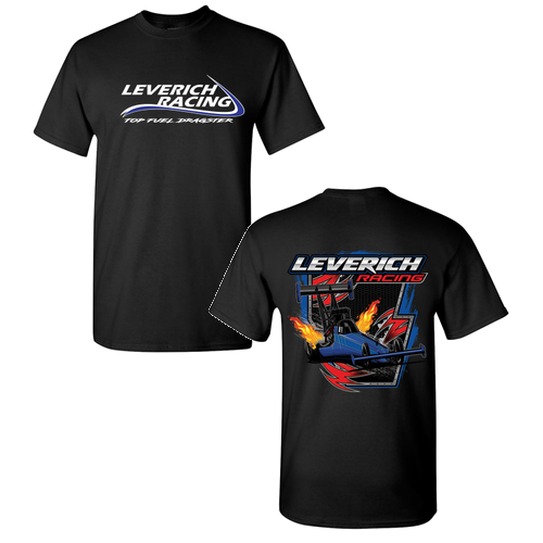 Gildan Heavy Cotton Basic T-Shirt Classic Front Dragster Back -- Black