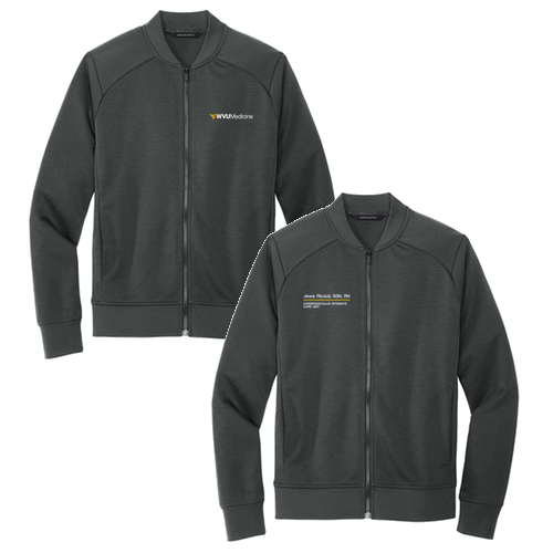 Mercer+Mettle Double-Knit Bomber -- Anchor Grey