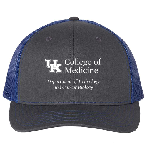 Richardson Snapback Trucker Cap -- Charcoal / Royal