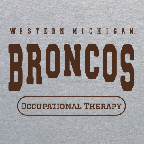 WMU Broncos Occupational Therapy Gildan Softstyle Longsleeve T Shirt -- Sport Grey