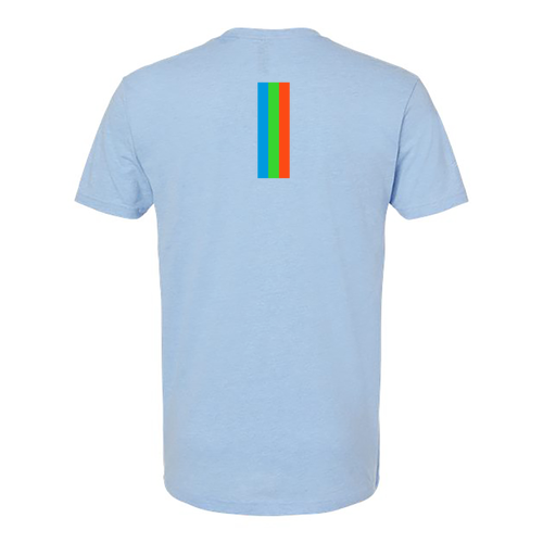 Next Level Mens CVC Crew -- Heather Columbia Blue