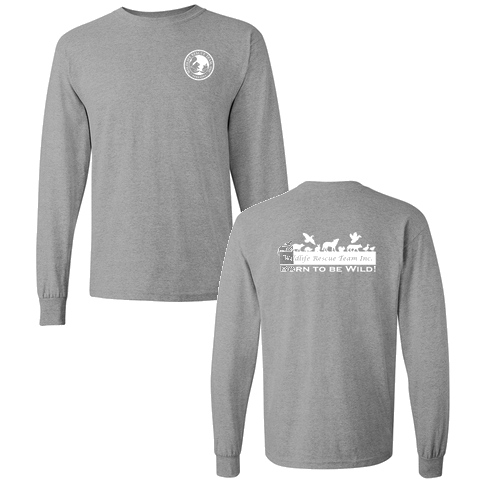 Gildan Heavy Cotton Longsleeve Basic Tee -- Sport Grey