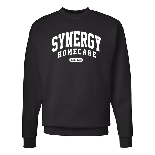Hanes EcoSmart Crewneck Sweatshirt -- Black