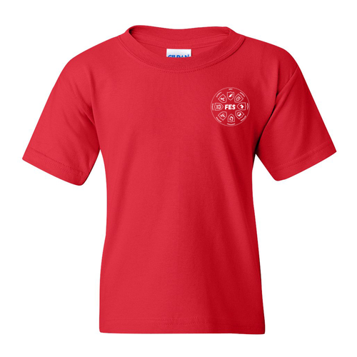 Youth Courage House Gildan Heavy Cotton Basic T-Shirt -- Red