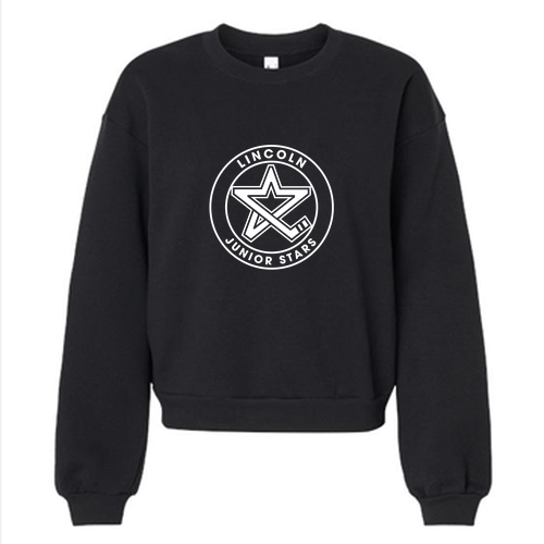 Women's Junior Stars Crewneck Sweatshirt -- Black