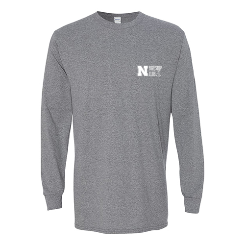 Forestry Club Long Sleeve Tee -- Graphite Heather