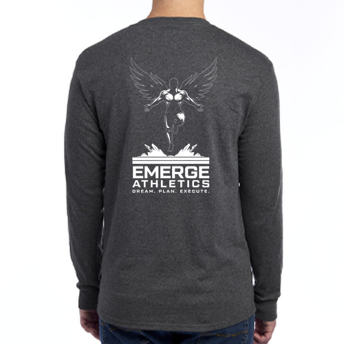 Jerzees Dri-Power Active Adult Longsleeve Tee -- Black Heather