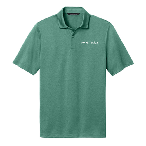 Mercer+Mettle Recharge Jersey Polo Embroidered -- Sage Heather