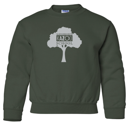 Gildan Heavy Blend Youth Crew Neck Sweatshirt -- Forest Green