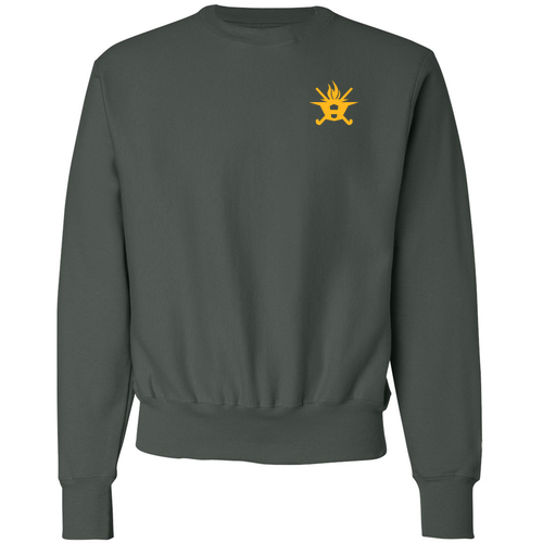 Mens/Unisex Champion Reverse Weave Crewneck Sweatshirt -- Dark Green