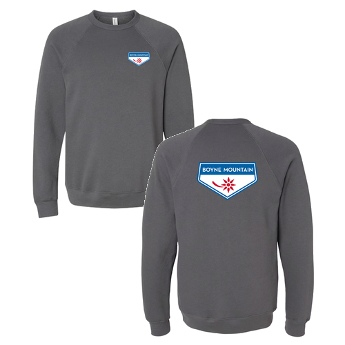Boyne Mountain Logo 2 Full Color -- Crewneck Sweatshirt Asphalt