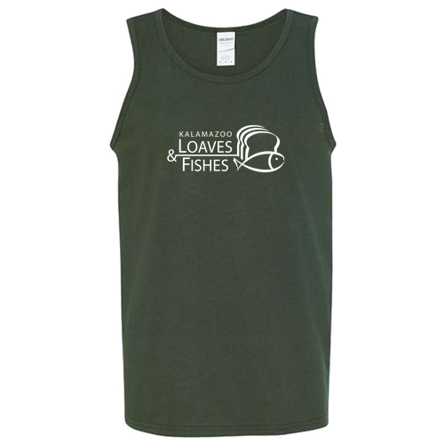 Gildan Heavy Cotton Adult Tank Top -- Forest Green