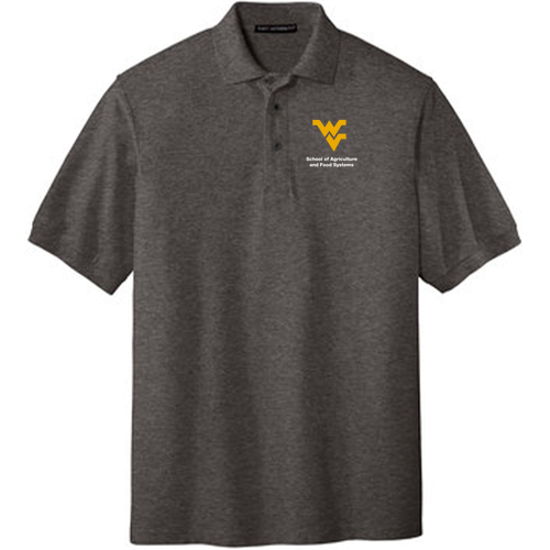 Port Authority Silk Touch Sport Shirt -- Charcoal Heather Grey
