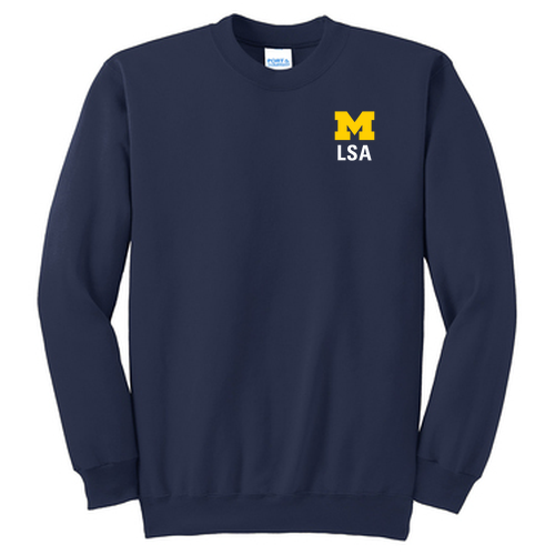 Port and Company Tall Ultimate Crewneck Sweatshirt -- Navy