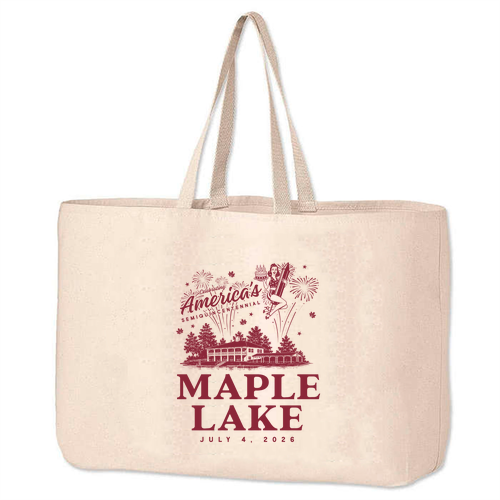 Port Authority Ideal Twill Jumbo Tote -- Natural