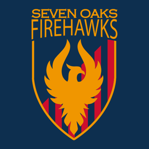 Fire Hawks Snapback Trucker Cap -- Navy / White