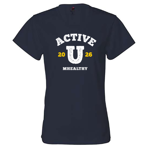 Ladies Performance short sleeve tee -- Navy