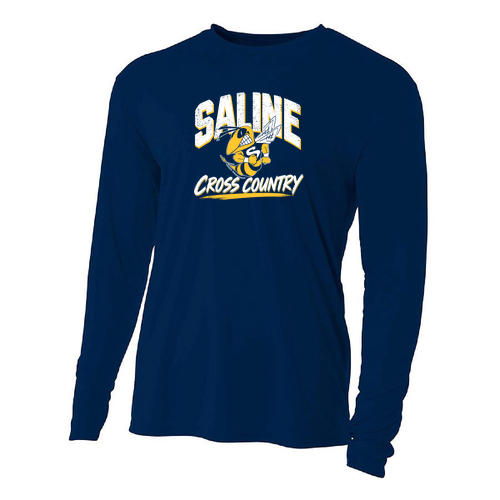 A4 Cooling Performance Long Sleeve Tee -- Navy