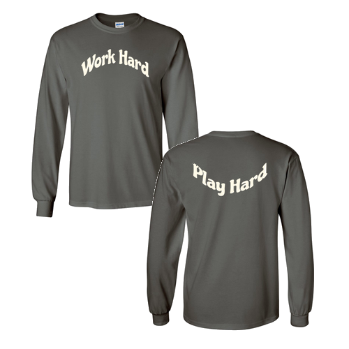 Gildan Heavy Cotton Longsleeve Basic T-Shirt -- Charcoal