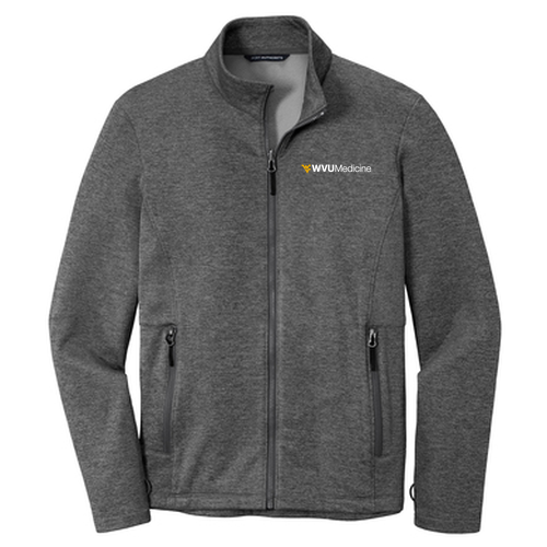 Port Authority Collective Striated Fleece Jacket -- Sterling Grey Heather