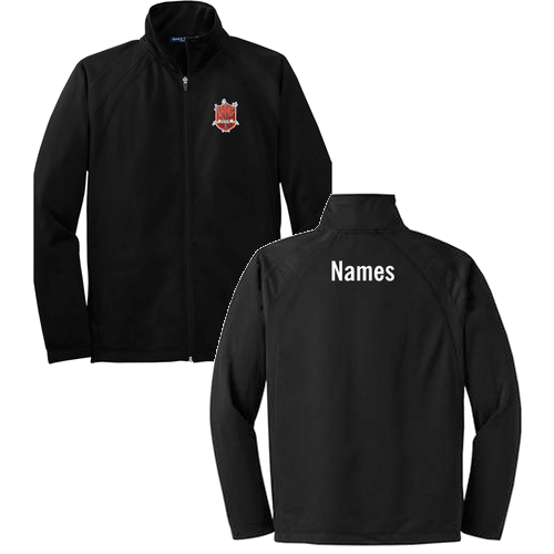 Sport Tek Tricot Jacket Adult Sizes -- Black/ Black