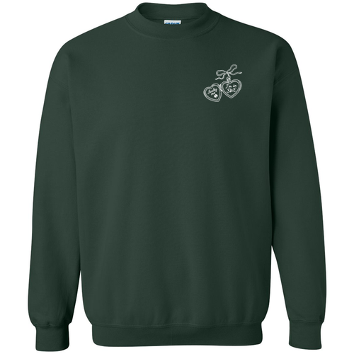 Gildan Heavy Blend Crew Neck Sweatshirt -- Forest Green