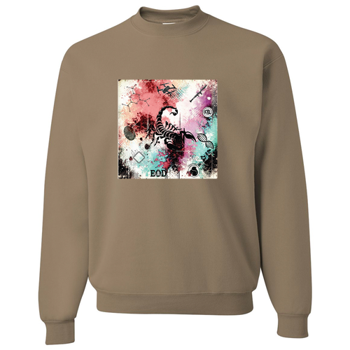 Jerzees 8 Oz., 50/50 Nublend Fleece Crew -- Khaki