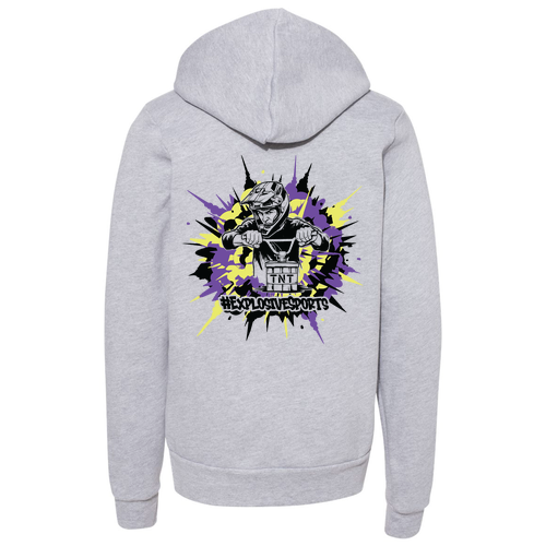 Bella Canvas Youth Sponge Fleece Hooded Sweatshirt -- Athletic Heather