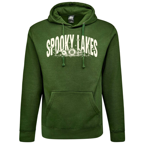 J America Unisex BTB Fleece Hooded Sweatshirt -- Forest Green