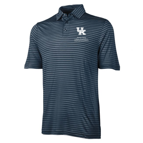 Charles River Men's Wellesley Polo -- Navy / White Stripe