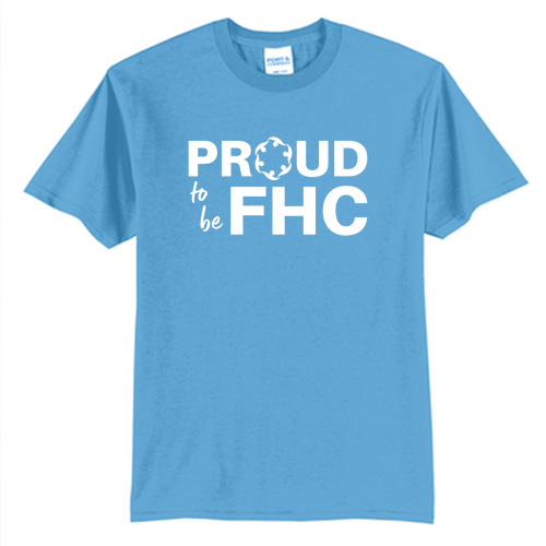 Proud to be FHC 50/50 Blend Basic T-Shirt -- Aquatic Blue