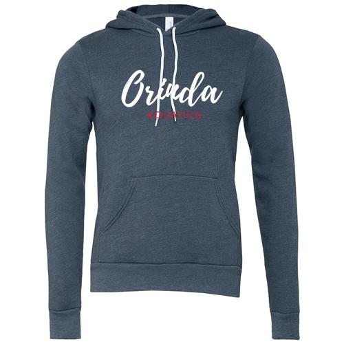 BELLA + CANVAS Sponge Fleece Hoodie -- Heather Navy