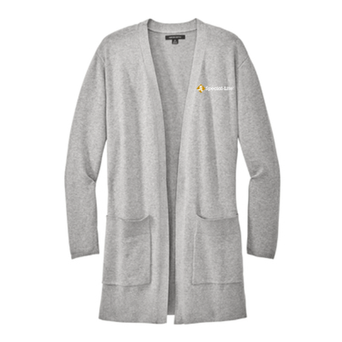 Mercer+Mettle Women's Open Front Cardigan Sweater -- Gusty Grey Heather