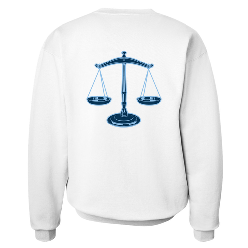 Hanes 90/10 Ultimate Cotton Crew Sweat -- White